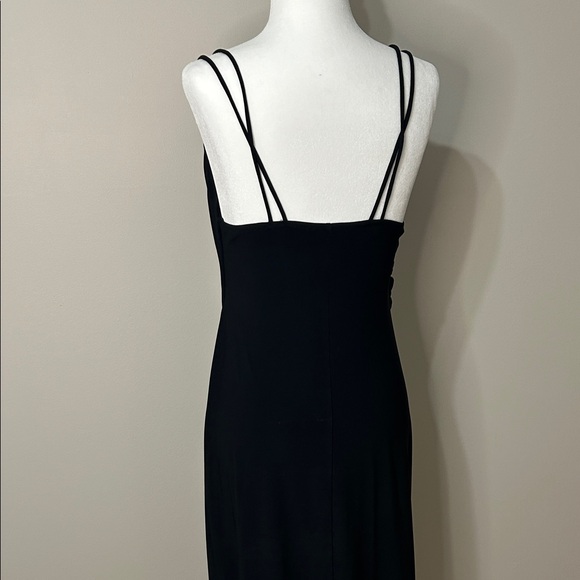Zara Black Cowl Neck Midi Dress with Double Straps - Picture 5 of 7